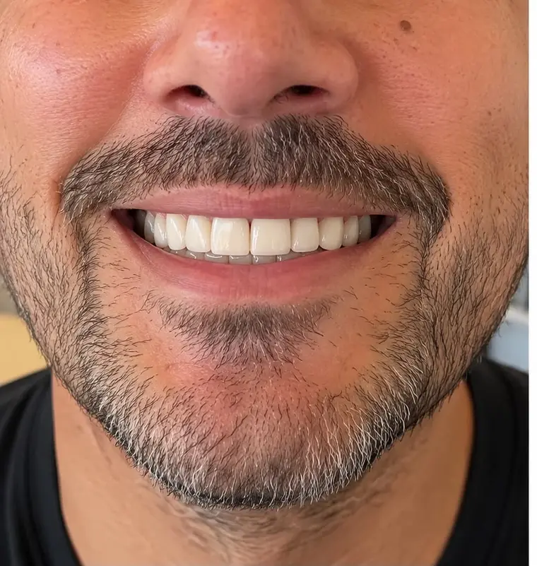 Close-up of a smile — who implant treatment suits